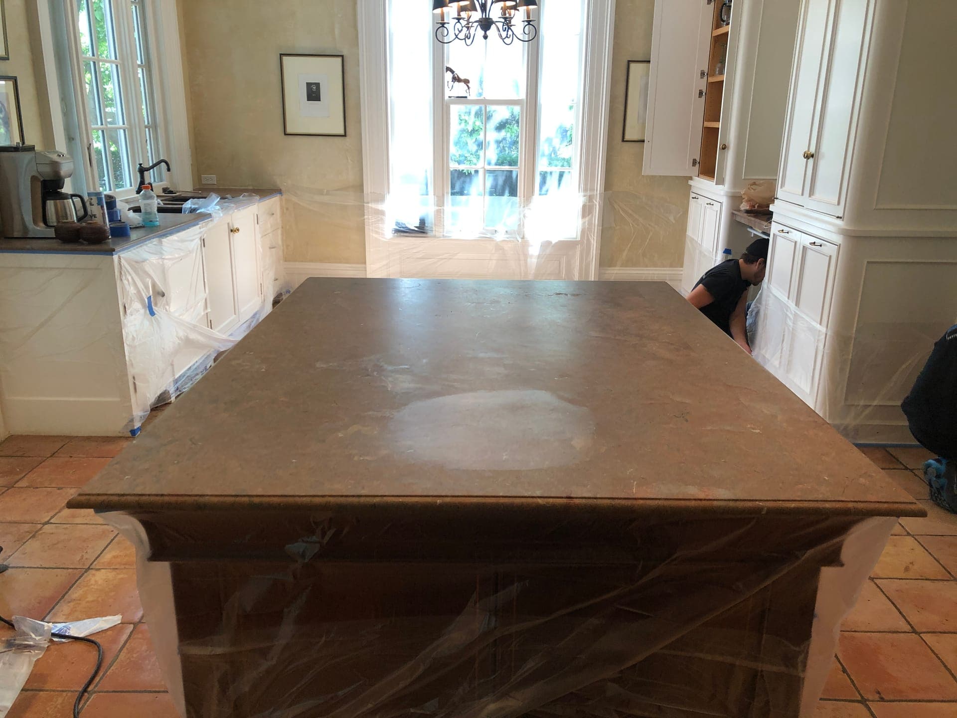 Before - Shawnee Home: Marble Countertop Protection
