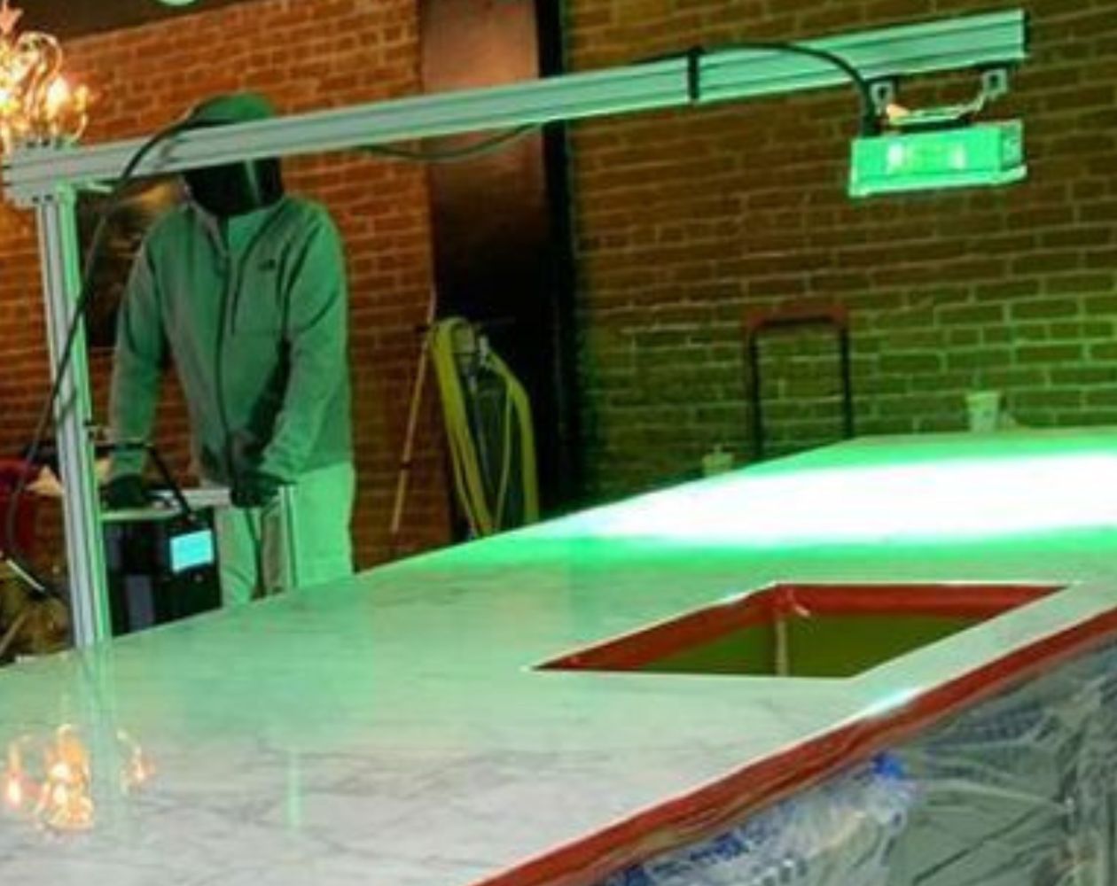 anti etch lazer application curing