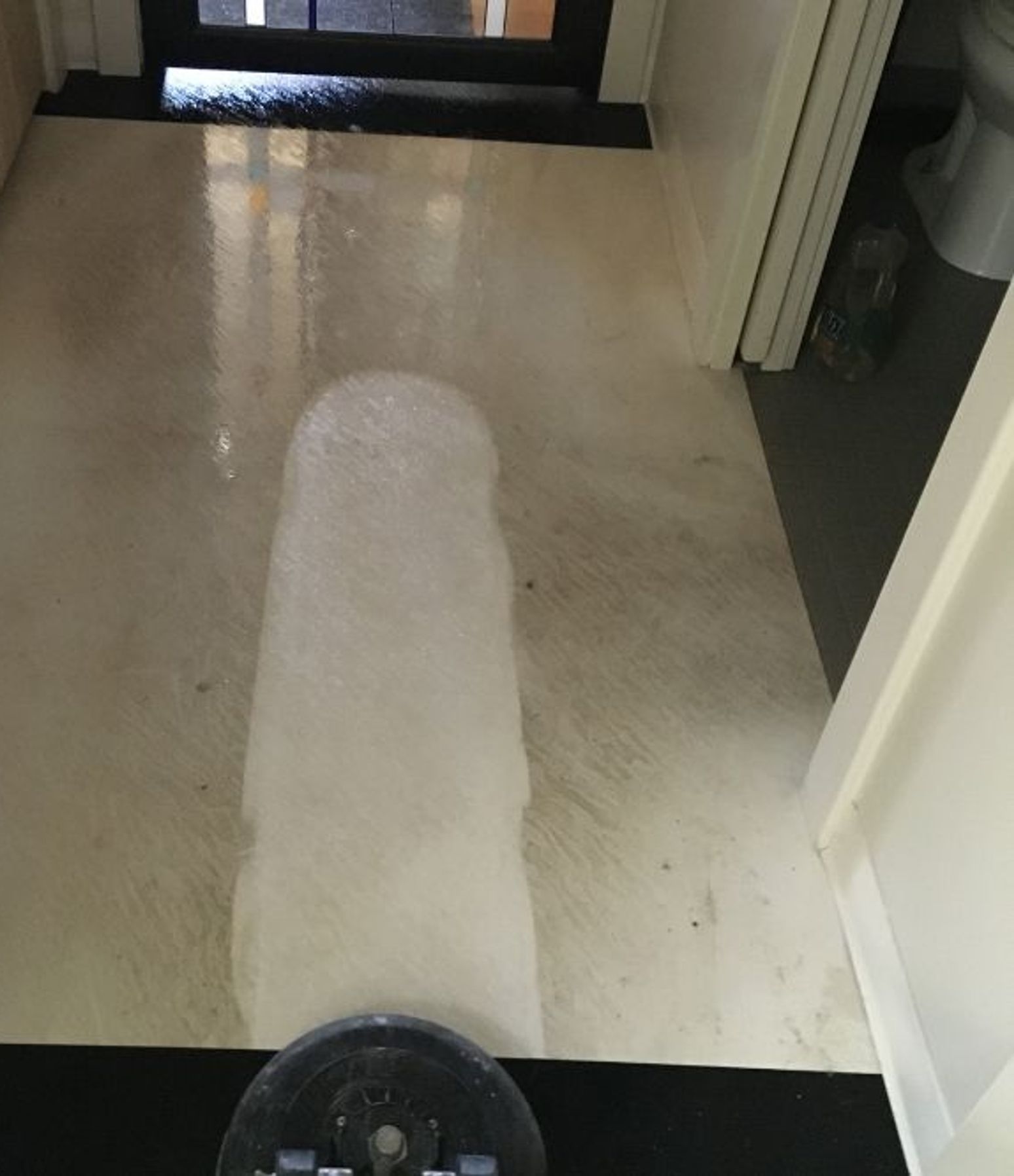 Satisfied Kansas City customer after tile cleaning